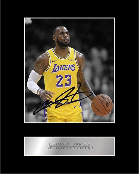 lebron james autographed picture.